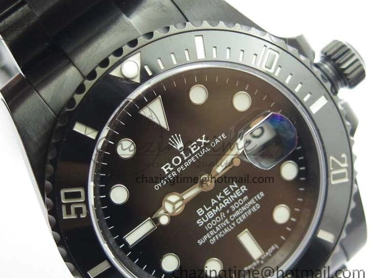Date Edition 904L A2824 W PVD Submariner V6F Blaken 1:1 Best 0213